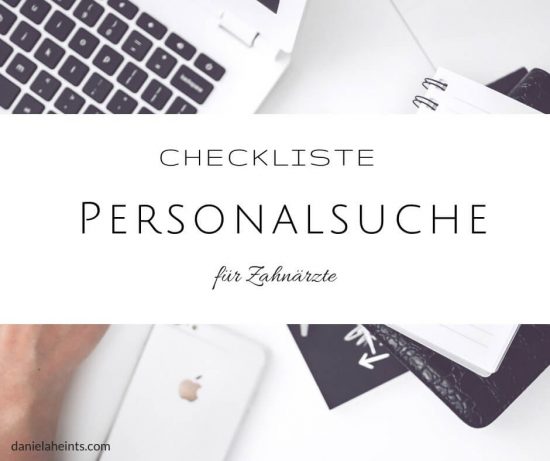 Checkliste Personalsuche für Zahnärzte - gratis